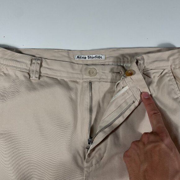 Acne Studios PSS18 Ishir Chino Shorts men's size IT50 / 33x9 - Picture 3 of 10